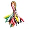 WGGE WG-026 10 Pieces and 5 Colors Test Lead Set &amp; Alligator Clips,20.5 inches / 22 AWG Copper Wire. The Clips soldered and Stamping to The Wires. (1 Pack)
