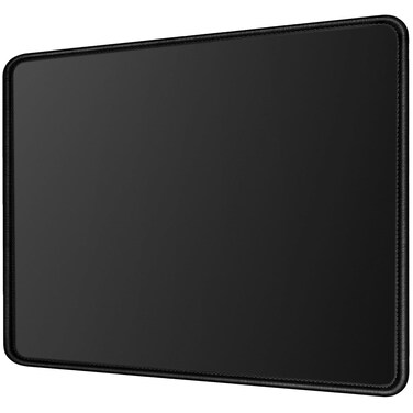 TONOS Black Mouse Pad 11 x 8.7 IN. Basic Computer Mouse Pad for Desk with Stitched Edges &amp; Non-Slip Rubber Base. Premium-Textured Mousepad for Laptop, Computer, PC, Gaming &amp; Working