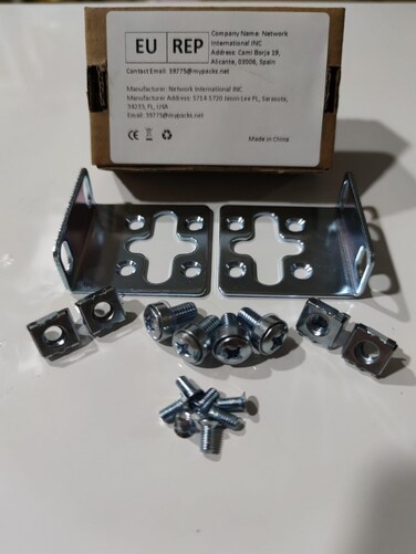 RW RoutersWholesale Rack Mount Kit fits 17.3" Wide Rack Compatible/Replacement for HP ProCurve/Aruba/OfficeConnect/HPE HP-4S (5064-2085) (5069-6535)