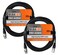 Gearlux DMX Cable 25ft 3-Pin Male-to-Female - 2 Pack