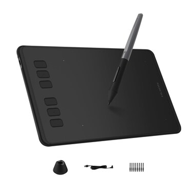 HUION Inspiroy H640P Drawing Tablet, 6x4 inch Digital Art with Battery-Free Stylus, 8192 Pen Pressure, 6 Hot Keys, Graphics Tablet for Drawing, Writing, Design, Teaching, Work with Mac, PC &amp; Mobile