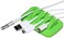 ENVISIONED Desktop Cable Organizer, Weighted, Eco-Friendly Silicone, No Bad Smell, Bundled with 4 Reusable Cable Ties (Green)