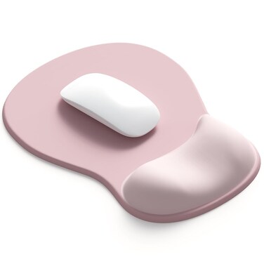 ErgoComfort Gel Wrist Rest Mouse Pad-Ergonomic Office Mousepad with Wrist Support-Non-Slip, Design Desk Accessories Mat for Home&amp;Game Decor (02Pink Serenity)