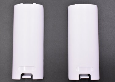 Art&amp;Beauty 2 Pack of Replacement Battery Back Door Cover Shell for Nintendo Wii Remote Controller (White)
