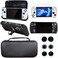 GUTIAL Accessories kit for ASUS ROG Ally 2023 - Black Accessories Bundle for ROG Alloy Gaming Handheld with Carrying Case Protective Cover case and 2 Pack Screen Protector, 6 Thumb Grips