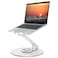 Adjustable Laptop Stand with 360 Rotating Base, OMOTON Ergonomic Laptop Riser for Collaborative Work, Dual Rotary Shaft Fully Foldable for Easy Storage, Fits MacBook / All Laptops up to 16 inches
