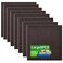 8 Pack - Brown Self Adhesive Square Furniture Felt Pad Surface Protector for Hardwood, Tile, Laminated Floor - Cut into Any Shape