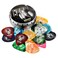 Donner Guitar Picks Celluloid 16 Pack for Acoustic Guitar Electric Guitar Ukulele,Includes Thin,Medium, Heavy &amp; Extra Heavy Picks with Case