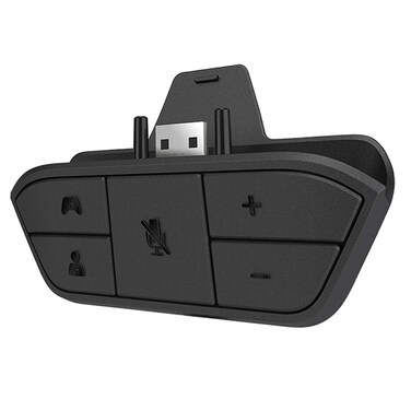 Stereo Headset Adapter for Xbox One and Xbox Series X S and Elite Controller - Headphone Audio Converter for Voice Chat &amp; Game Sound Mix and Mic Monitoring and Volume Control as Xbox Accessories