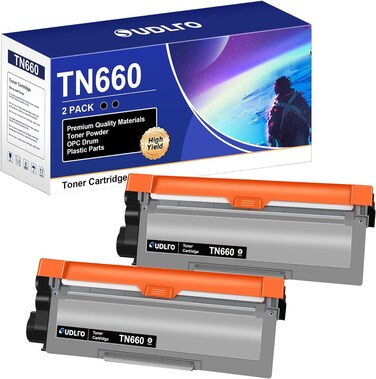 SUDLTO TN660 TN-660 Toner Cartridge Replacement Compatible for TN660 TN630 TN-630 TN-660 Use for HL-L2300D HL-L2380DW HL-L2320D DCP-L2540DW HL-L2340DW HL-L2360DW HL-L2305W (2 Black)