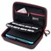 Smatree Carrying Case for Nintendo 3DS XL/2DS XL, Hard Protective Shell Travel Case for Nintendo New 3DS - Super NES Edition - Black/Red