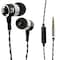 Kicker EB54 Wired Earbuds with Microphone   Great Gaming Earphones for PC, iOS &amp; Android   Noise Cancelling Earbuds Wired with 3.5mm Plug   53.15-Inch Cable with in-Line Mic and Control Button