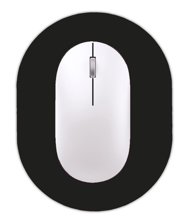 GZXHS Small Mouse pad, Portable, Waterproof Non-Slip Rubber Bottom, Suitable for Wireless Mouse, Laptop Keyboard Tray for Both Men and Women, Office Travel Black 5.5x7.5in