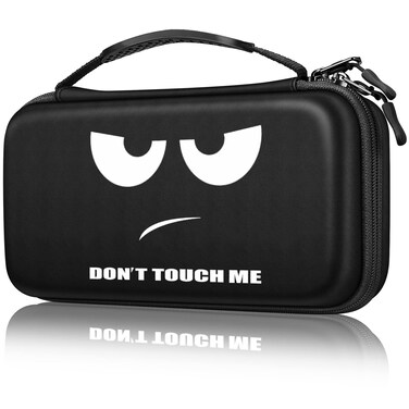Fintie Carrying Case for Nintendo Switch OLED Model 7.0"/Switch 6.2", Portable Traveler Protective Cover Storage Bag with 10 Game Card Slots &amp; Inner Pocket, Dont Touch