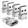 USB to USB C Adapter 5 Pack,USB C Female to A Male Charger Converter Compatible with Apple Watch Ultra iWatch,iPhone 16/15/ Pro Max Plus,iPad,Samsung Galaxy S23,Car, Laptop,Charger, Quest Link, etc.