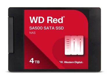 Western Digital 4TB WD Red SA500 NAS 3D NAND Internal SSD Solid State Drive - SATA III 6 Gb/s, 2.5"/7mm, Up to 560 MB/s - WDS400T2R0A