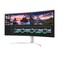 LG 38WN95C-W Monitor 38" 21:9 Curved UltraWide QHD+ (3840 x 1600) Nanio IPS Display, Thunderbolt 3, 1ms Response Time, 144Hz Refresh Rate, NVIDIA G-SYNC, AMD FreeSync -White/Silver