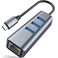 ABLEWE USB C to Ethernet Adapter, 4-in-1 RJ45 to USB-C/Thunderbolt 3 to Gigabit Ethernet LAN Network Adapter for MacBook Pro/Air 2021/2020/2019, iPad Pro 2021, Chromebook, XPS, Surface Book 3/2/Go
