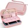 FINTIE Carrying Case for Nintendo New 3DS XL LL / 2DS XL, Protective Hard Shell Portable Travel Cover Pouch with Game Card Slots &amp; Inner Pocket, Rose Gold