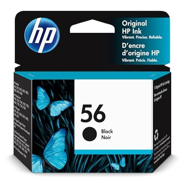 HP 56 Black Ink Cartridge   Works with HP DeskJet 450, 5000, 9600; PhotoSmart 7000; OfficeJet 4000, 5000, 6110; Digital Coper Printer 410; PSC 1000, 2000; Fax 1240 Series   C6656AN