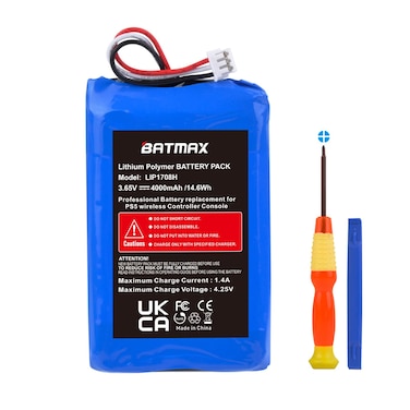 Batmax 4000mAh LIP1708 Battery for Sony PS5 PlayStation 5 Dual Sense Controller CFI-ZCT1W Gamepad