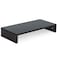 TEAMIX 20 inch Monitor Stand Riser, Wood Monitor Stand for Desk, TV/Screen/PC/Printer/Laptop Riser, Computer Stand with Keyboard Organizer, Black Desktop Stand, Monitor Riser (Black, 20 inch)