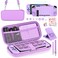 Younik Switch Accessories Bundle, 17 in 1 Purple Switch Accessories Kit for Girls Include Switch Carrying Case, Adjustable Stand, Protective Case for Switch Console &amp; J-Con
