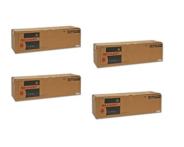 Sharp Part# MX-62NTBA. MX-62NTCA. MX-62NTMA. MX-62NTYA Toner Cartridge Set (OEM) for MX-6240N, MX-7040N Printers