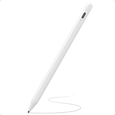 Stylus Pen for iPad (2018-2024) with Fast Charging &amp; Palm Rejection, Compatible with Apple iPad Pro M4 2024, iPad Air M2 2024, iPad Pro 11/12.9 inch, iPad 10-6th, iPad Air 5th-3rd, iPad Mini 6/5th