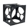 Worown 11 Holes Collapsible Black Plastic Balloon Sizer Box, Sizer Cube, Size Measurement Tools for Balloon Decorations, Arches (2-10 Inch)
