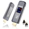 Wireless HDMI Transmitter and Receiver, 4K Decode 1080P Output, Wireless HDMI Sender Extender, Metal Housing, LED Display, 100FT Range, 2.4G&amp;5G, for PC/DV/HDTV/Projector/TV Box, No Need App/Bluetooth
