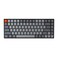 Keychron K2 75% Layout Bluetooth Wireless Mechanical Gaming Keyboard with Gateron G Pro Brown Switch/White LED Backlit/USB C/Anti Ghosting/N-Key Rollover, 84 Keys, for Mac Windows-Version 2
