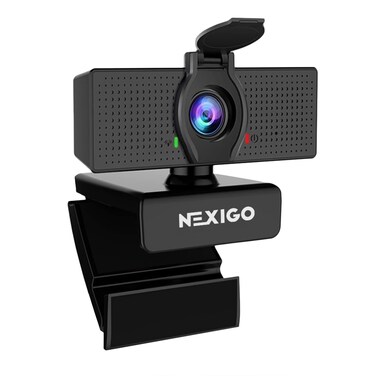 NexiGo N60 1080P Webcam with Microphone, Adjustable FOV, Zoom, Software Control &amp; Privacy Cover, USB HD Computer Web Camera, Plug and Play, for Zoom/Skype/Teams, Conferencing and Video Calling