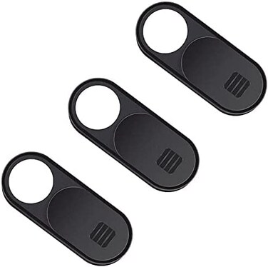Natipo Webcam Cover,3 PCS Camera Cover Slide, Ultra-Thin Webcam Cover Slide Compatible for Laptop Desktops, MacBook, PC, Tablet, Cell Phone and more Accessories -Protect Your Privacy Security (3-Pack)