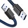 ANDTOBO USB 3.0 A to A, 3.3 FT, Male to Male Cable Double End USB Cord Compatible with Hard Drive Enclosures DVD Player Laptop Cooler - Blue