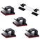 SOULWIT 50 Pcs Self Adhesive Cable Management Clips, Cable Organizers Sticky Wire Clips Cord Holder for TV PC Laptop Ethernet Cable Desktop Home Office (Black)