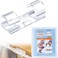 SOULWIT 50 Pcs Self Adhesive Cable Management Clips, Cable Organizers Sticky Wire Clips Cord Holder for TV PC Laptop Ethernet Cable Desktop Home Office (Transparent)