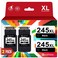 EaseFusion 245XL Ink Cartridges Replacement for Canon 245XL Black Ink Cartridges 245 XL PG-245 PG-245XL for Canon Pixma MX490 MX492 MG2522 TR4520 TS3322 TS202 MG2500 TS3122 TR4500 Printer Ink 245