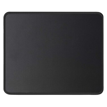 JIKIOU Mouse Pad with Non-Slip Rubber Base, Premium-Textured &amp; Washable Computer Mousepad with Stitched Edges, Mouse Pads for Computers, Laptop, Gaming, Office &amp; Home, 8.3 x 10.2 in, Black