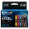 E-Z Ink Remanufactured Ink Cartridge Replacement for Epson 410XL 410 XL T410XL to use with Expression XP-640 XP-830 XP-7100 XP-530 XP-630 XP-635 (Black, Cyan, Magenta, Yellow, Photo Black) 5 Pack