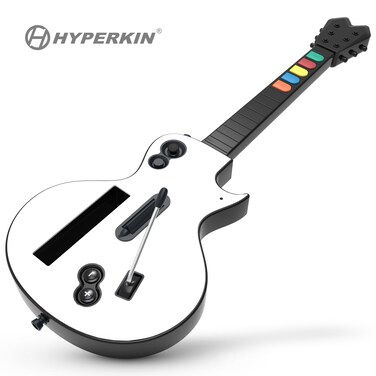 Hyperkin Hyper Strummer Wii Guitar Controller Wireless Game Guitar Compatible with Guitar Hero and Rock Band Games (excluding Rock Band 1) with Strap