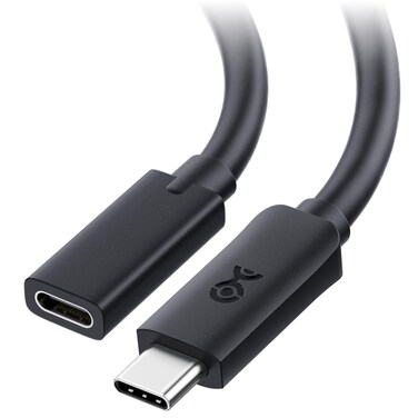 Cable Matters 40Gbps USB 4 Extension Cable 1.6ft, Supports Up to [8K@60Hz / 4K@240Hz Video, 240W Charging, 40Gbps Data Transfer] USB C Extension Cable/USB C Extender, Thunderbolt 4 Cable Compatible