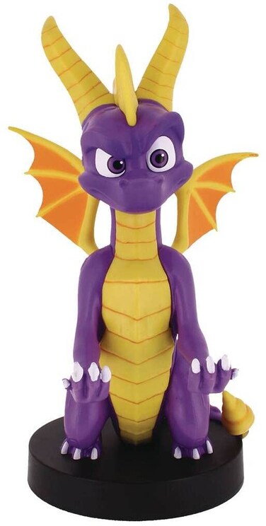 Exquisite Gaming: Spyro The Dragon - Original Mobile Phone &amp; Gaming Controller Holder, Device Stand, Cable Guys, Licensed Figure