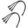 Cable Matters 2-Pack 3 Way 4 Pin PWM Fan Splitter Cable 12 Inches, PC Fan Splitter 1 to 3 Converter, PC Fan Extension Cable