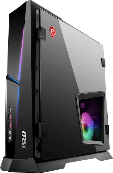MSI MPG Trident AS Slim Gaming Desktop PC - 14th Gen Intel Core i9-14900K up to 6.0 GHz, 32GB DDR5 RAM, 2TB NVMe SSD + 2TB HDD, NVIDIA GeForce RTX 3050 8GB, HD Audio, RGB LED Design, Windows 11 Pro
