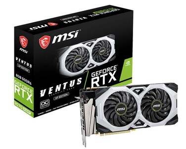 MSI Gaming GeForce RTX 2070 Super 8GB GDRR6 256-bit HDMI/DP NVLink Torx Fan Turing Architecture Overclocked G-SYNC Graphics Card (RTX 2070 SUPER VENTUS GP OC)