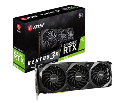 MSI Gaming GeForce RTX 3080 LHR 10GB GDRR6X 320-Bit HDMI/DP Nvlink Torx Fan 3 Ampere Architecture OC Graphics Card (RTX 3080 Ventus 3X 10G OC LHR)