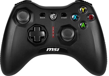 MSI Force GC30V2 Wireless Gaming Controller, Dual Vibration Motors, Dual Connection Modes, Interchangable D-Pads, Compatible with PC &amp; Android, Black