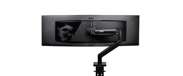 MSI MAG MT201 - Premium Heavy Duty Single Monitor Stand Arm, Supports 17-49" Screens and 44 lbs, VESA Compatible, Adjustable Spring Assisted Mount, Clamp &amp; Grommet, Quick Release Plate - Black
