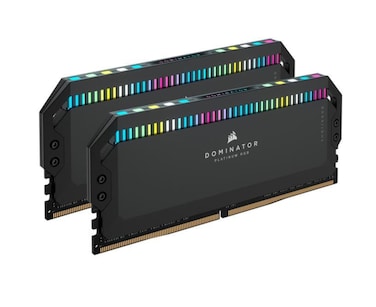 CORSAIR DOMINATOR PLATINUM RGB DDR5 RAM 32GB (2x16GB) 6200MHz CL36 Intel XMP iCUE Compatible Computer Memory - Black (CMT32GX5M2X6200C36)